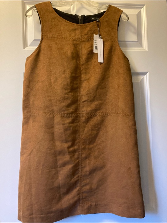Sanctuary Dresses & Skirts - Sanctuary Maple Brown Suede-Look Dress